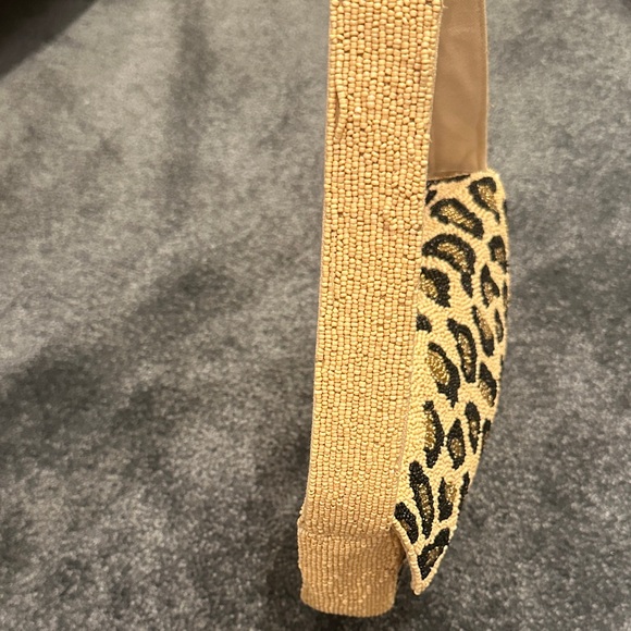 Leopard Print Beaded Shoulder Bag - Picture 8 of 9